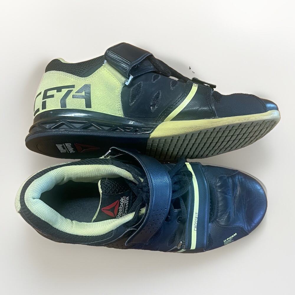 Reebok CrossFit Lifter Women’s Weightlifting Shoes Black Green Size 7